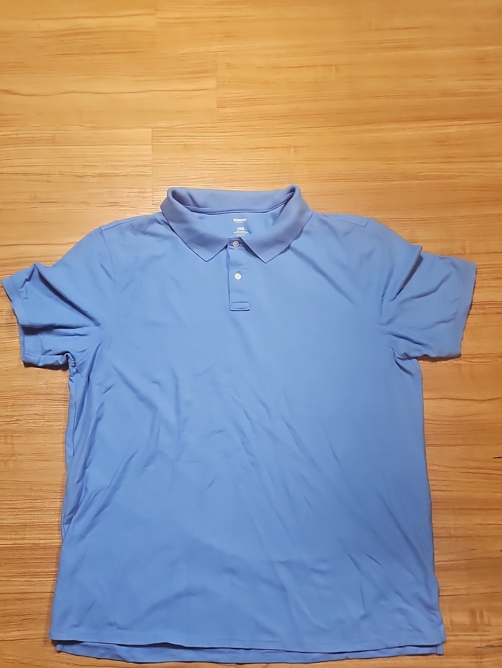 Men's Blue Polo Shirt Size 2XB